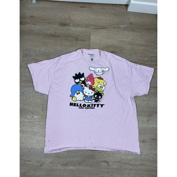 Sanrio Hello Kitty And Friends Pink Short Sleeve T-Shirt Size 2XL - Picture 1 of 6